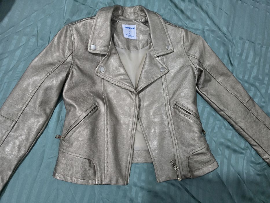 Детско късо кожено яке Mayoral