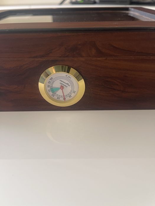 Кутия за пури (Хумидор ) ANGELO, С ВЛАГОМЕТЪР