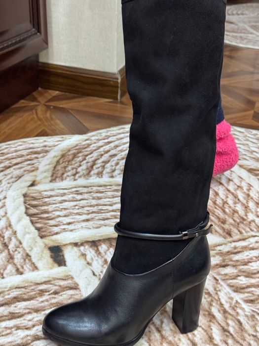 Коженные сапоги натуральные