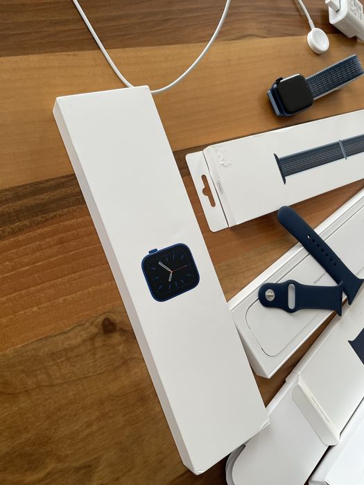 Apple watch seria 6, 44 mm blue alu Dp navy sport band GPS