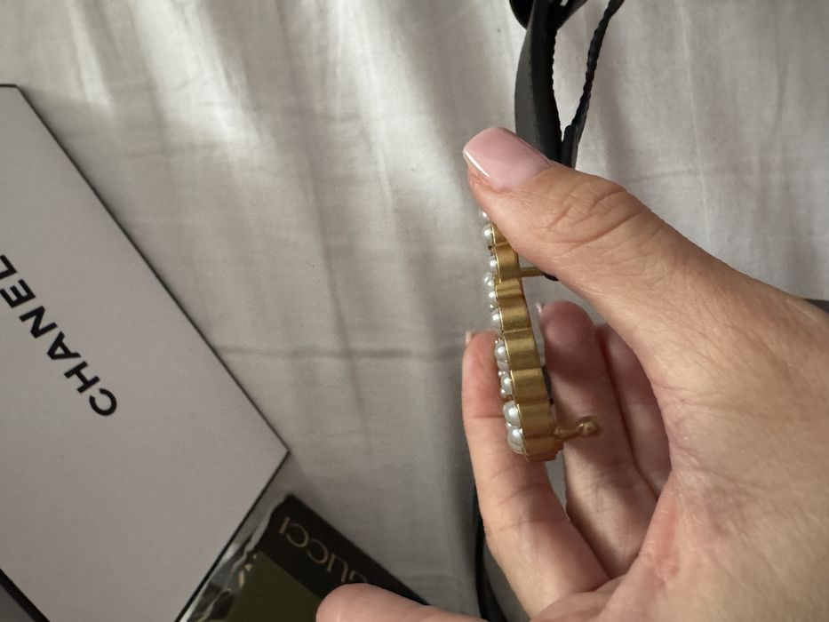 Curea originala Gucci superba cu perle marime 85 full box