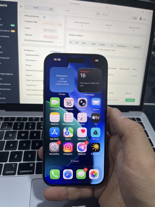 Iphone 15 pro titan 84% 128 talik