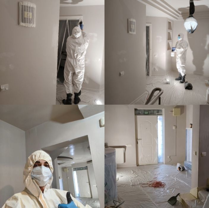 Zugrav/ Vopsea lavabila cu pompa Airless sau trafalet