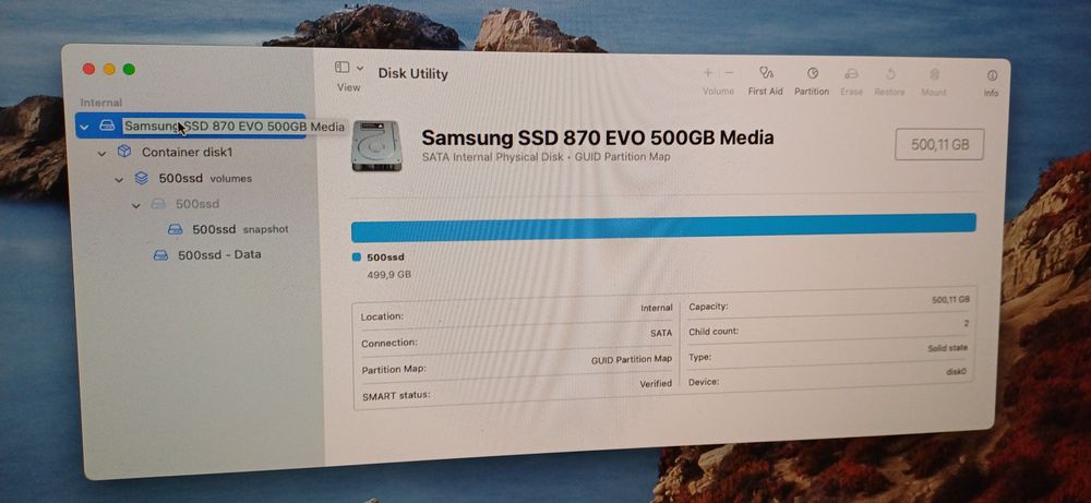 Imac 21,5 inch, 500ssd, 8gb ram, 2015