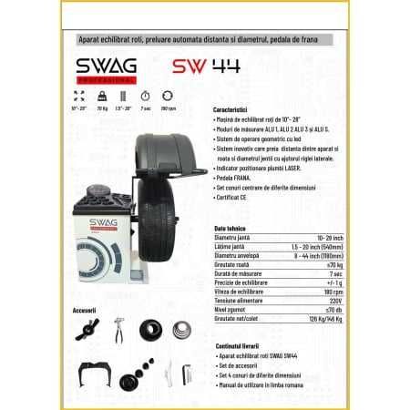 Masina de echilibrat roti 28", cod-SW44