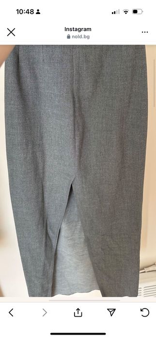 Вталена вълнена пола Zara