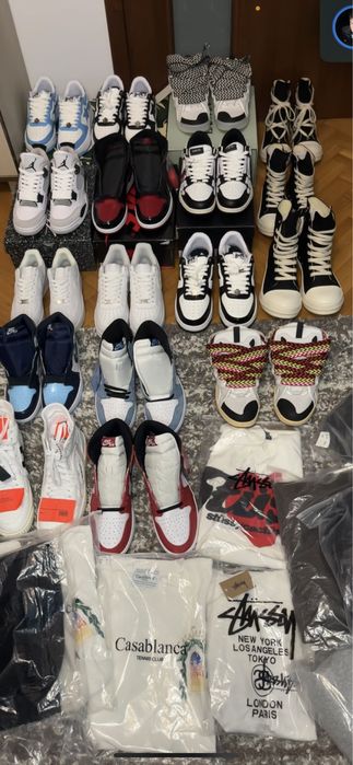 Lanvin, Jordan, Rick Owens, Bapesta, Off-White, Sp5der, Stussy