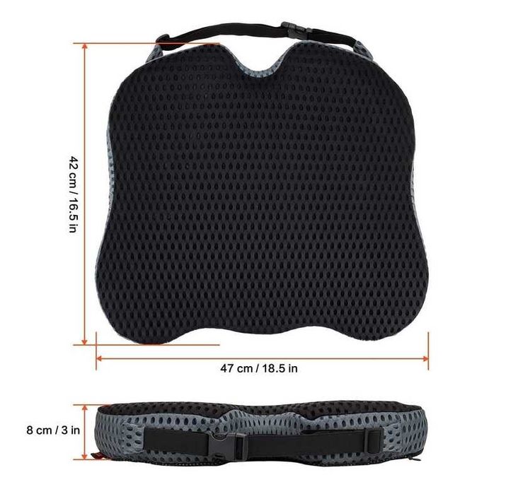 Възглавница за кола или стол, Черна подложка за седалка