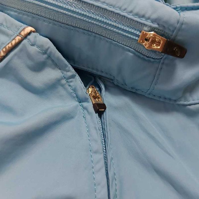 Geacă sport Asics, mărimea M, albastru cu galben