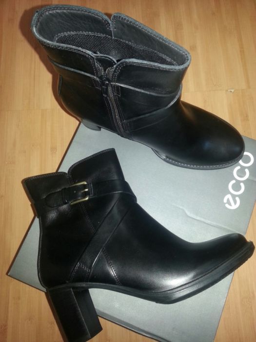 ECCO 40р. Кожаные ботинки.