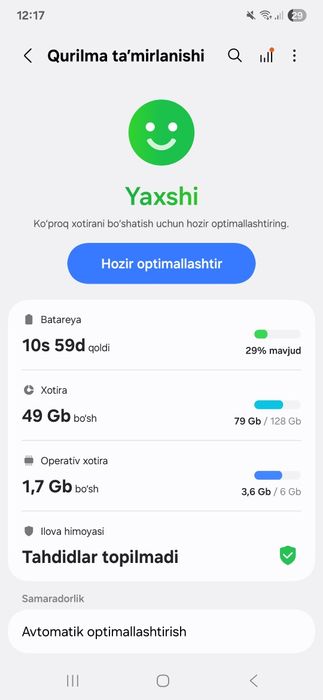 Samsung A54 sotiladi 2mln 650ming