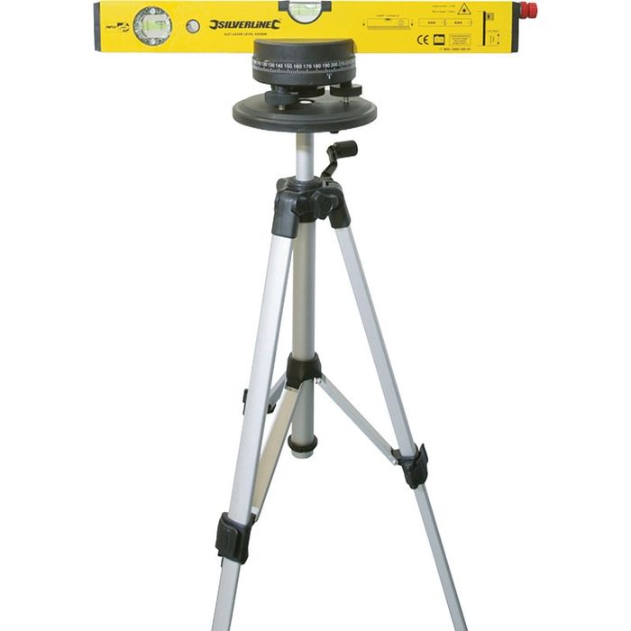 Trepied telescopic aluminiu baza rotativa 360 grade montare/calibrare nivela laser