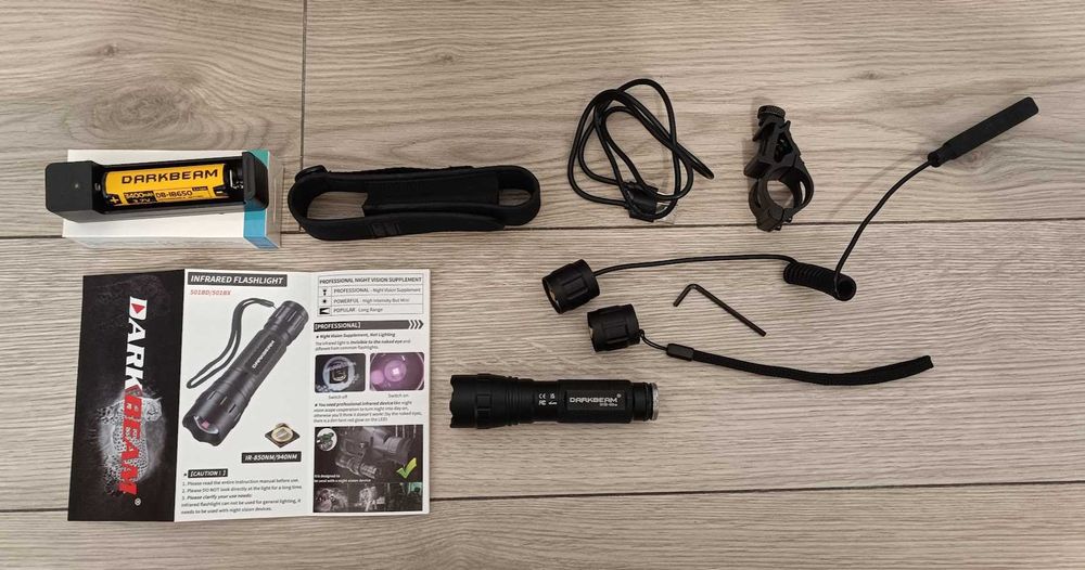 Lanterna vedere nocturna infrarosu DARKBEAM 850nm