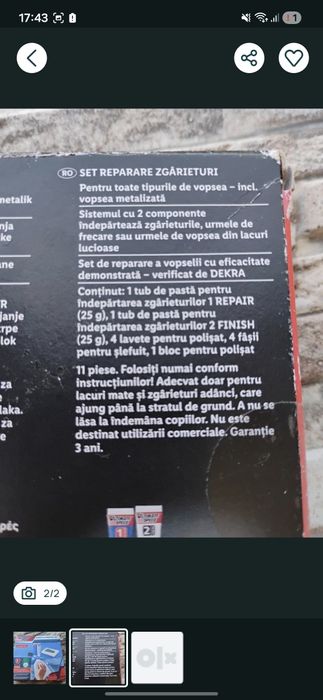 Set reparare zgârieturi auto!