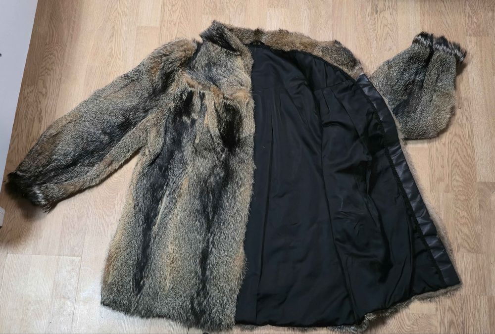 Haină de blană naturală Raton Tanuki – Mărimea 38 (M) – Ca nouă