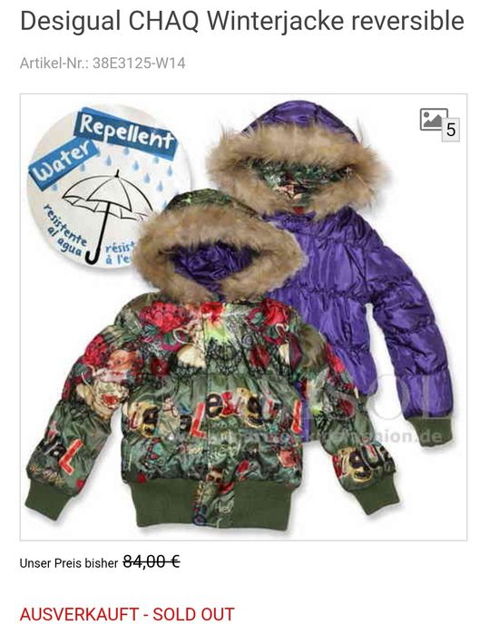 Geaca copii Desigual 7/8