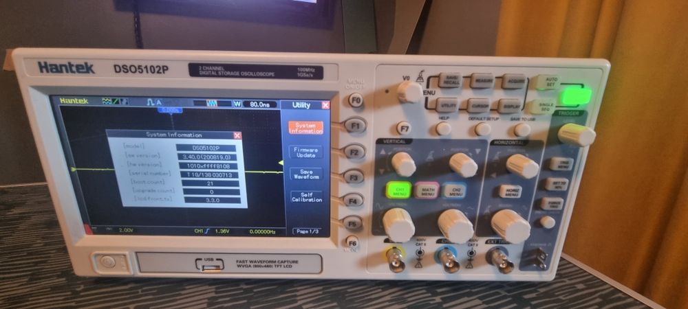 Osciloscop HANTEK DSO5102P 200MHz 1GSa/s NOU, neutilizat