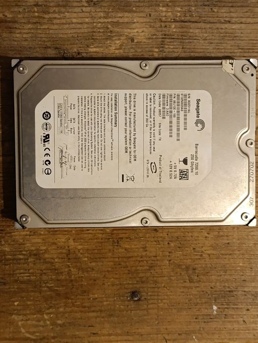 Hard disk de memorie 250Gb pentru Fişiere salvare