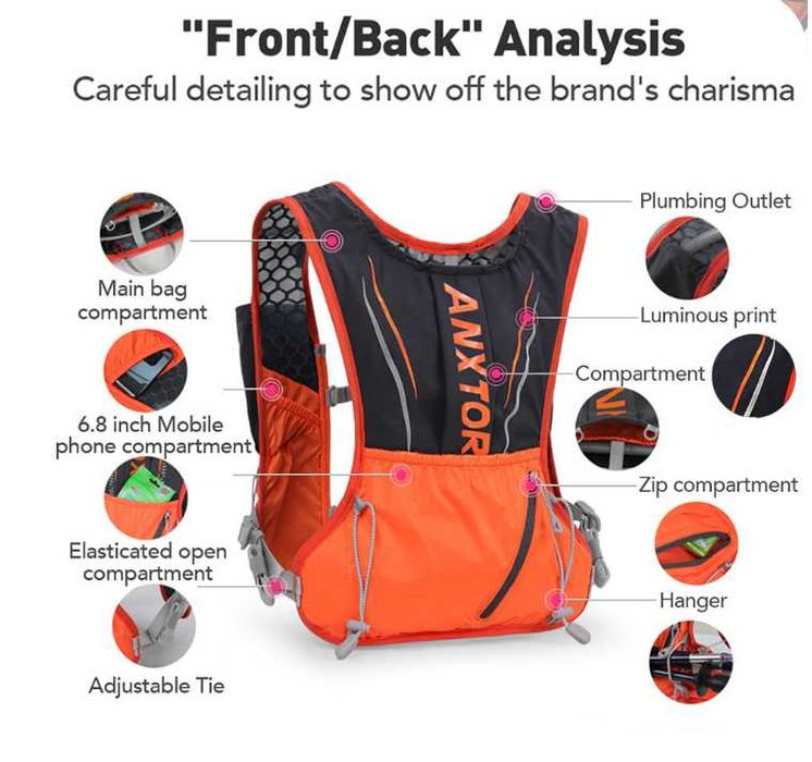 -60% ANXTOR Ултра лека спортна раница | Бягане, колоездене, туризъм