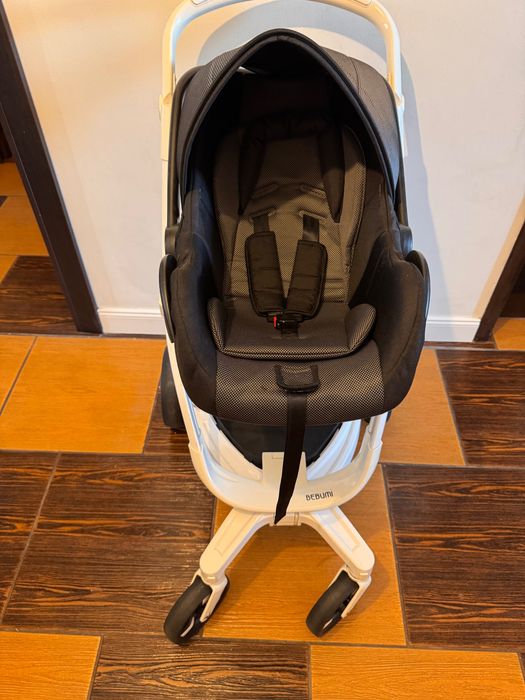 Carucior Bebumi Space 3 in 1 (Blue) cu sistem de frânare automată