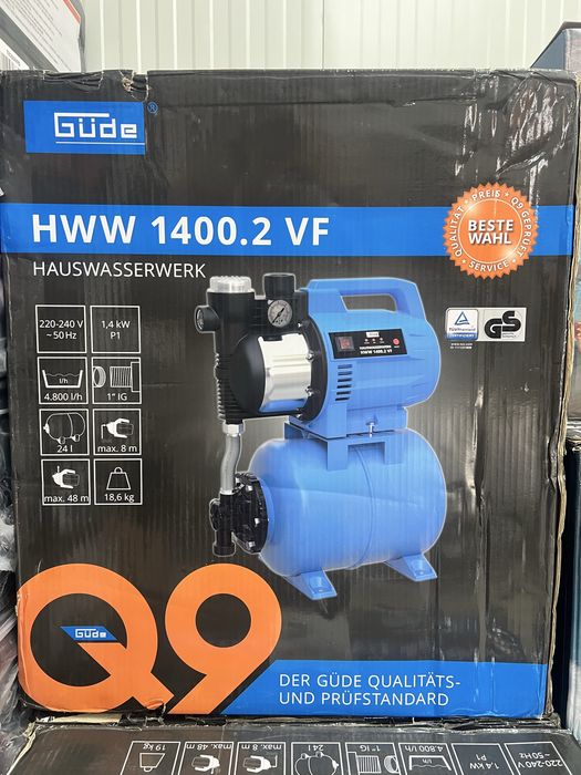 Хидрофор Güde 600W,1400W ,Scheppach 1300W , 1000W
