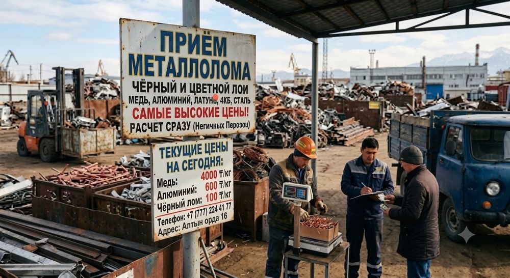 Приём лома чёрных и цветных металлов по дорогим ценам!
