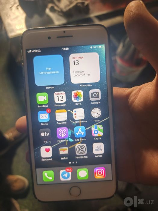 Iphone 8+ sotiladi srochna xilati idial