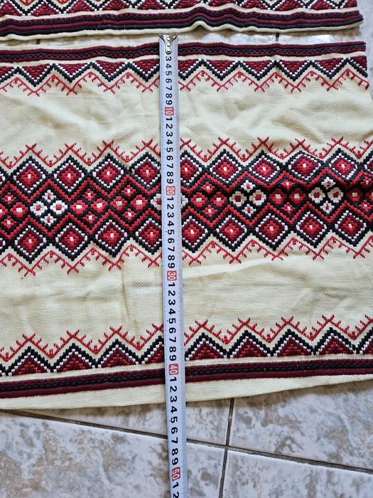 Калъфки и каре шити на ръка върху панама! Автентични! Чисто нови!