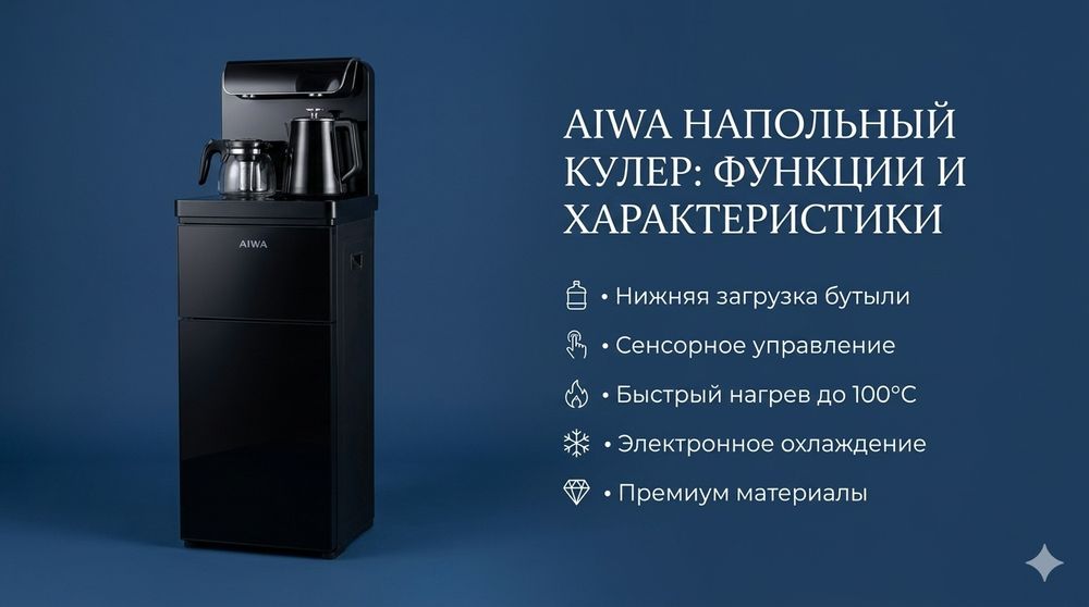 Кулер от Aiwa с чайником/Compressor system/Freon/3 режим работы/+ дост