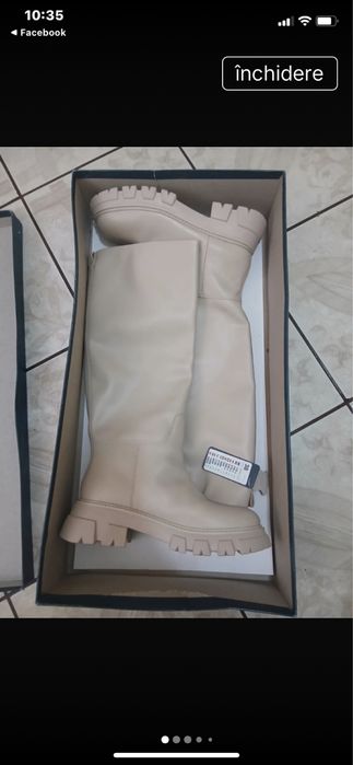 Cizme piele  naturala (Noi cu eticheta )