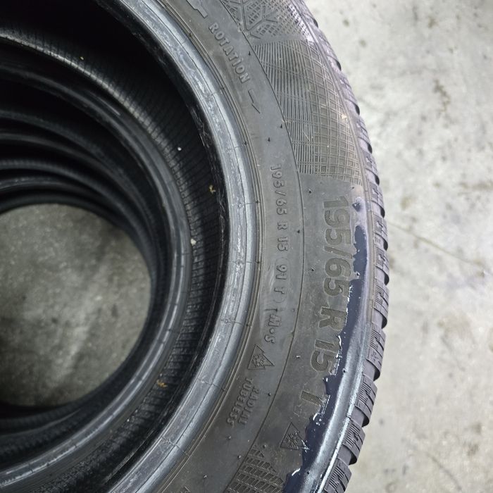 2x 195/65/15 M+S CONTINENTAL Stare excelentă