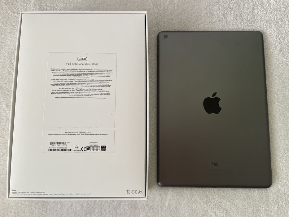 КАТО НОВ  Apple iPad 8 - 32GB - Wi-Fi - Space Grey