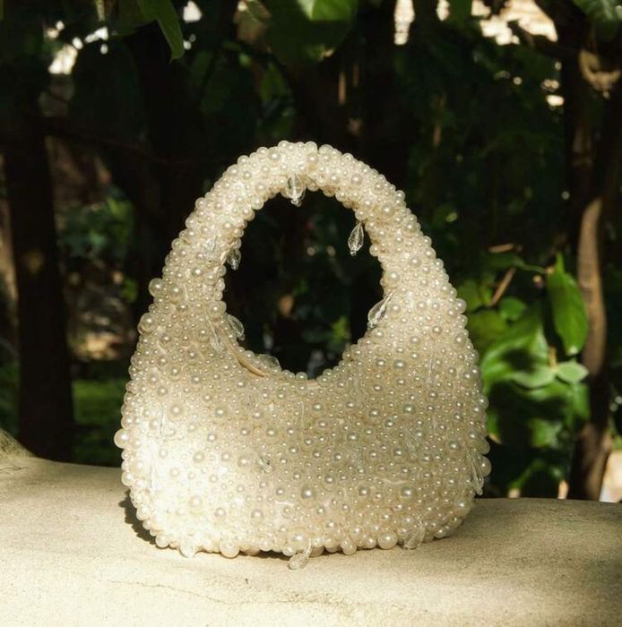 Официална перлена чанта