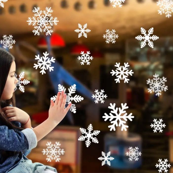 Снежинки для окон