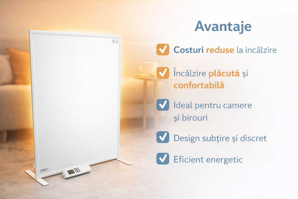 Panou radiant infrarosu 300W pentru incalzire eficienta