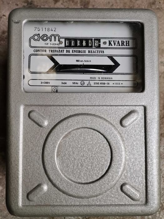 Contor trifazat produs in Romania, putin folosit