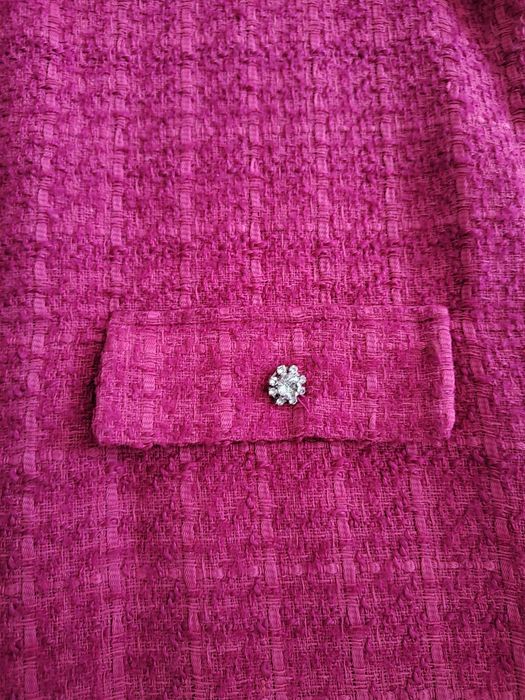 Рокля букле в цвят циклама