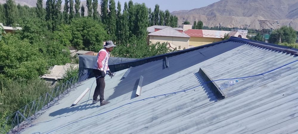 Kraska Boʻyash ranglash краска krisha boʻyash bruschatka  darvoza bino