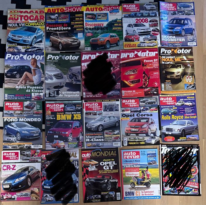 Lot 32 reviste auto anii 2000 (supercar, top gear, AMS, etc)