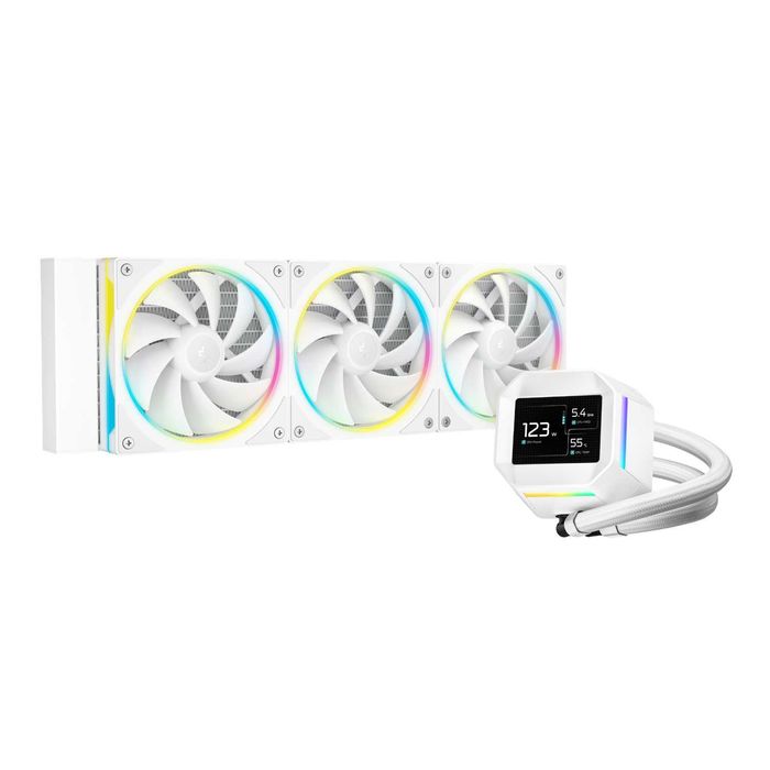 Жидкостная Система Охлаждения Deepcool LM360 ARGB (360mm) white