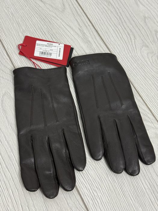 Кожаные перчатки HUGO