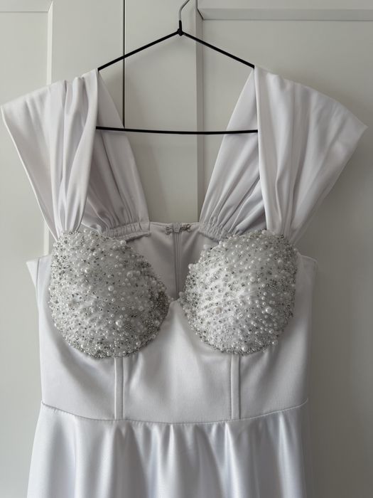 Rochie alba cununie, custom made, Poshlove