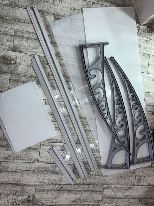 2 бр. Козирка / стряха / Навес поликарбонат 300 х 100 см