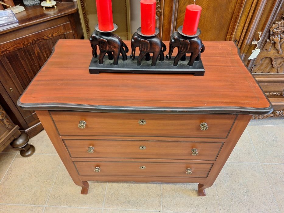 Винтидж скрин ръчно изрисуван