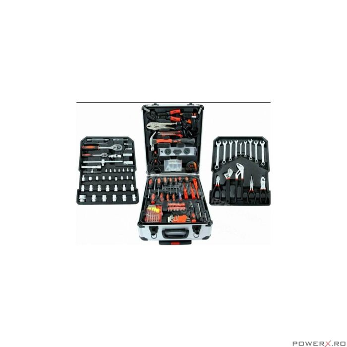 Troller (set) trusa de scule, chei cu 419 de piese Silver