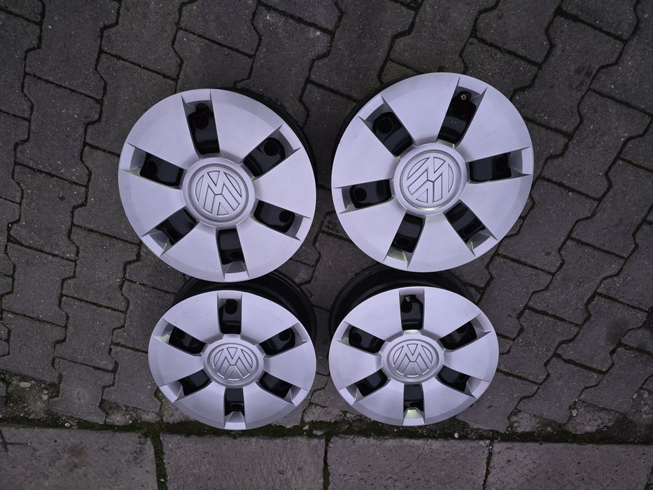 Jante tablă R14 VW Up originale +capace.