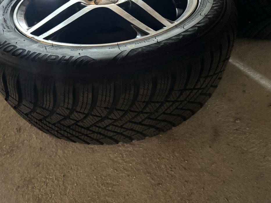 Set 4 jante Dezent R16 + anvelope iarnă Hankook 215/55 R16 Volvo