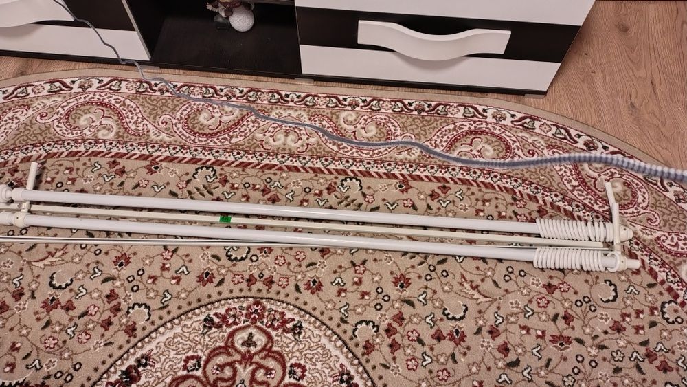 Galerie dubla PVC albă