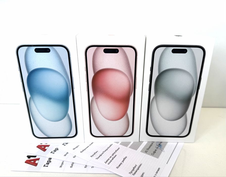 НОВ! iPhone 15 128GB Black / Pink / Blue 2г.Гаранция!