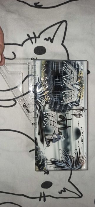 Шкатулка росписная с перламутром